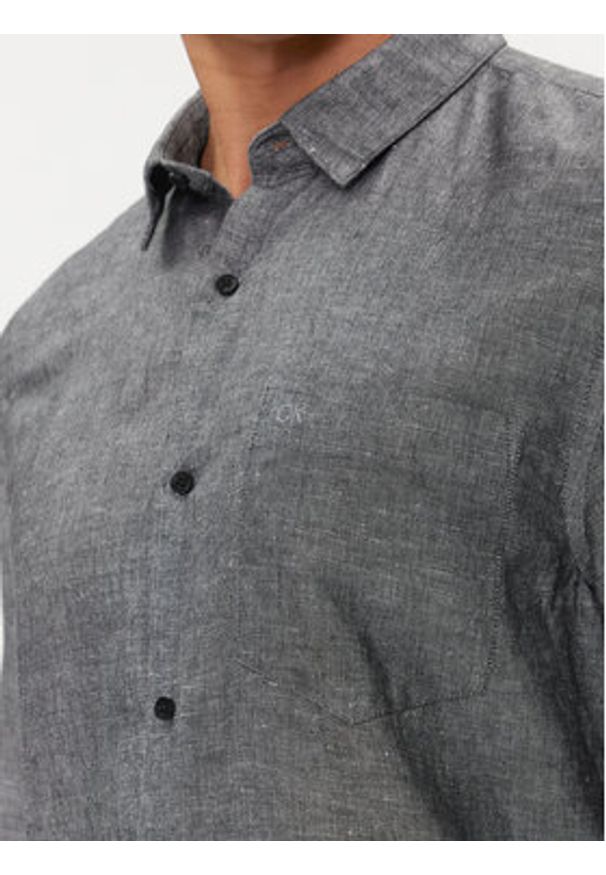 Calvin Klein Koszula K10K108664 Szary Regular Fit. Kolor: szary. Materiał: bawełna