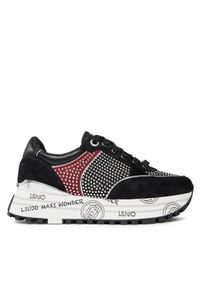 Liu Jo Sneakersy Maxi Wonder 20 BF3009 PX052 Czarny. Kolor: czarny. Materiał: zamsz, skóra