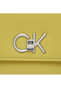 Calvin Klein Torebka Re-Lock Camera Bag W/Flap K60K611083 Żółty. Kolor: żółty. Materiał: skórzane #4