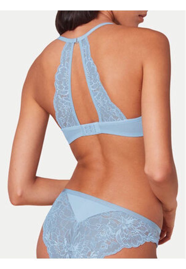 Triumph Biustonosz z fiszbiną Amourette Charm 10217747 Niebieski. Kolor: niebieski. Materiał: syntetyk