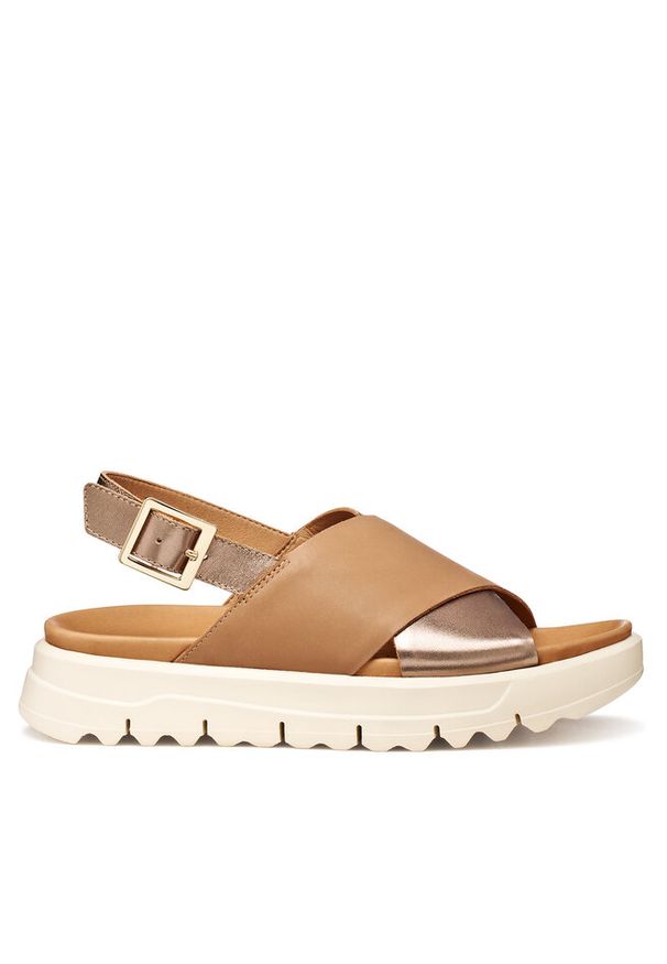 Sandały Geox. Kolor: beżowy