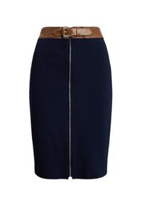Lauren Ralph Lauren - LAUREN RALPH LAUREN Spódnica ołówkowa 200980024001 Granatowy Slim Fit. Kolor: niebieski. Materiał: wiskoza #5
