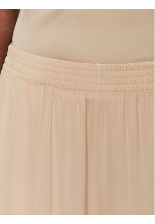 ViCOLO Spodnie materiałowe TD0008 Beżowy Relaxed Fit. Kolor: beżowy. Materiał: wiskoza