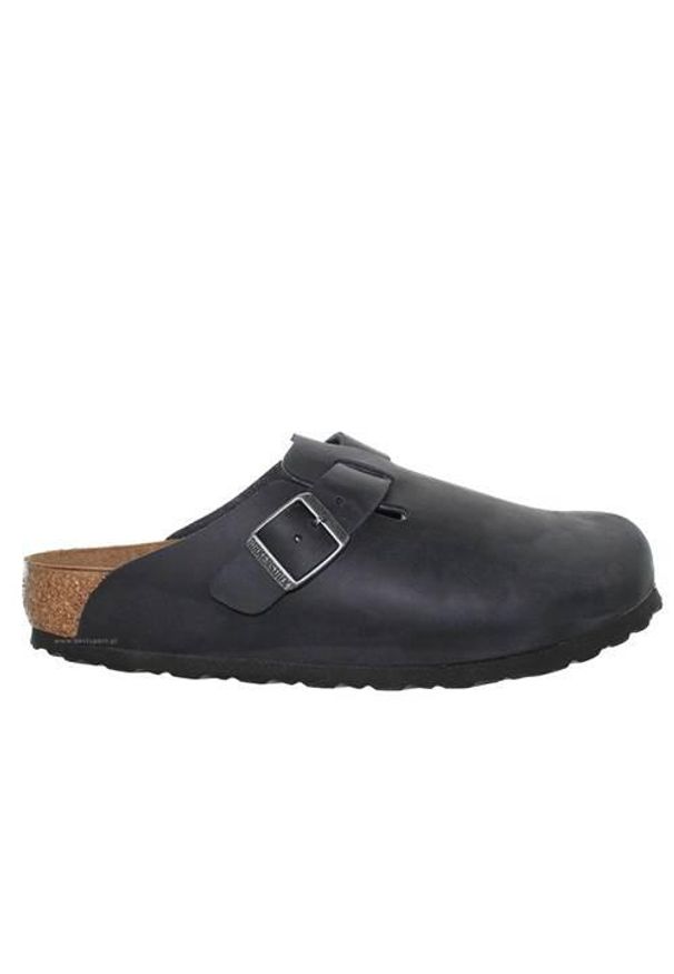 Buty do chodzenia męskie Birkenstock Boston. Zapięcie: bez zapięcia. Kolor: czarny. Materiał: materiał. Szerokość cholewki: normalna. Sport: turystyka piesza