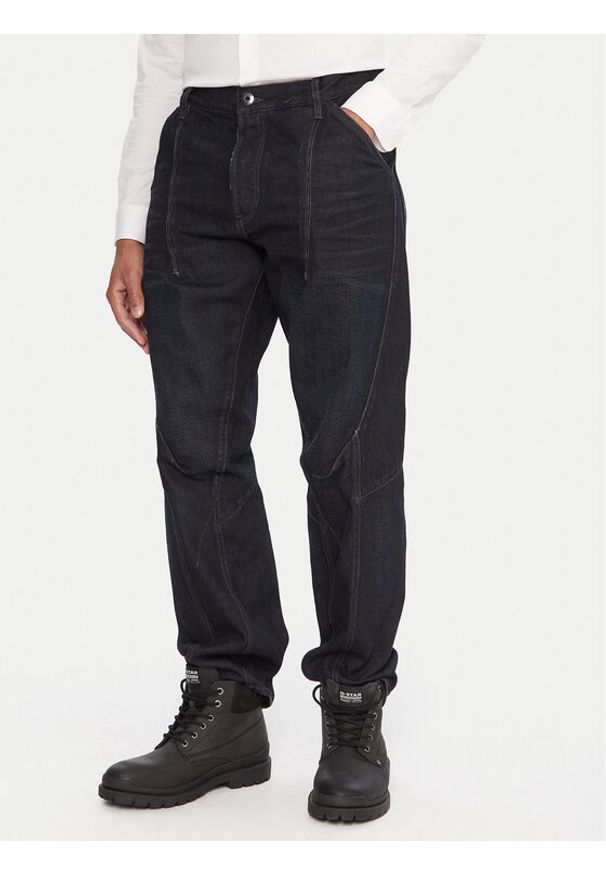 G-Star RAW - G-Star Raw Jeansy Kitoh 3D D26701-E207 Granatowy Relaxed Fit. Kolor: niebieski