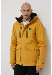 Rip Curl kurtka Palmer męska kolor żółty. Kolor: żółty. Materiał: materiał. Sezon: zima