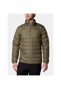 columbia - Kurtka Puchowa Męska Columbia Delta Ridge II. Kolor: zielony. Materiał: puch. Sezon: jesień. Sport: turystyka piesza #1