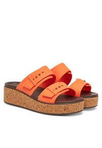Crocs Klapki Brooklyn Cork Buckle 211252 Pomarańczowy. Kolor: pomarańczowy #6