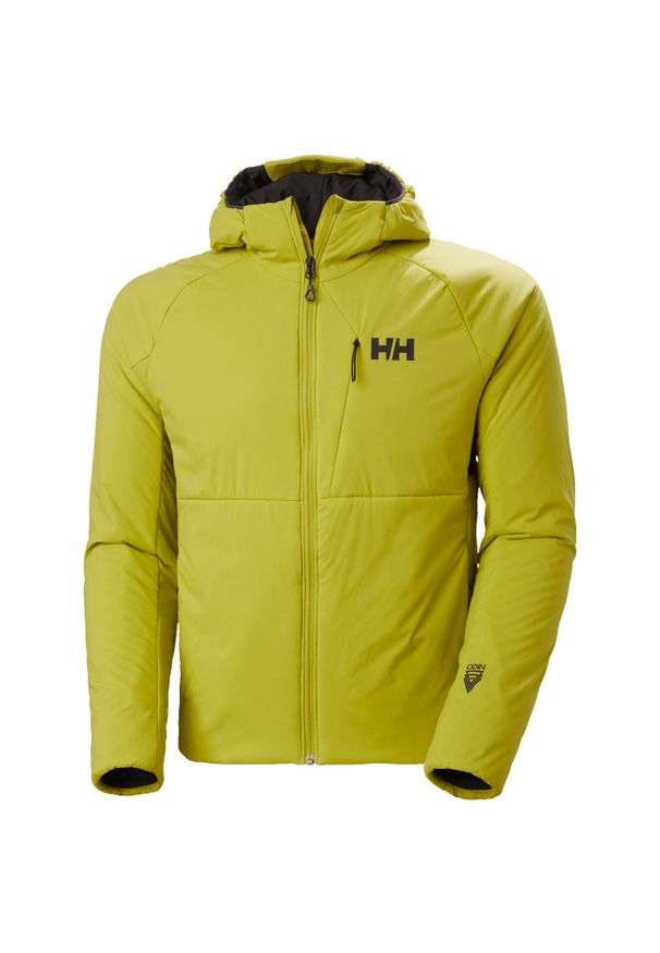 Izolacyjna kurtka trekkingowa z kapturem, elastyczna Helly Hansen Odin 2.0. Typ kołnierza: kaptur. Kolor: zielony. Sport: turystyka piesza