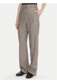 Marella Spodnie materiałowe Elodia 2523136071 Szary Regular Fit. Kolor: szary. Materiał: wiskoza
