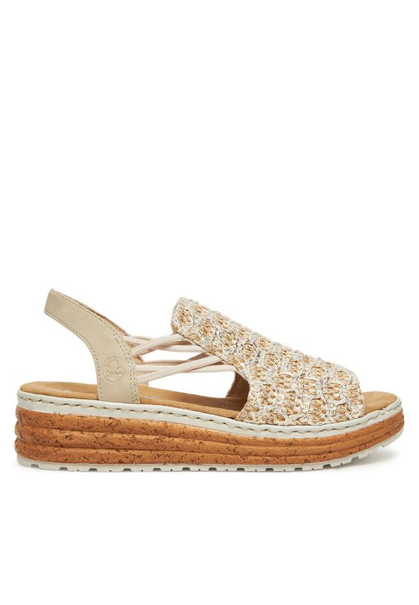 Sandały Rieker. Kolor: beżowy