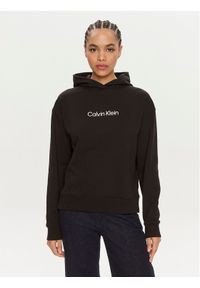 Calvin Klein Bluza Hero Logo K20K205449 Czarny Regular Fit. Kolor: czarny. Materiał: bawełna