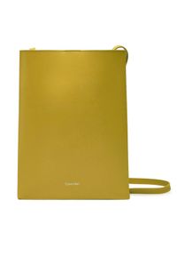 Calvin Klein Torebka Line Ns Crossbody Lth Bag LV04F3005G Zielony. Kolor: zielony. Materiał: skórzane