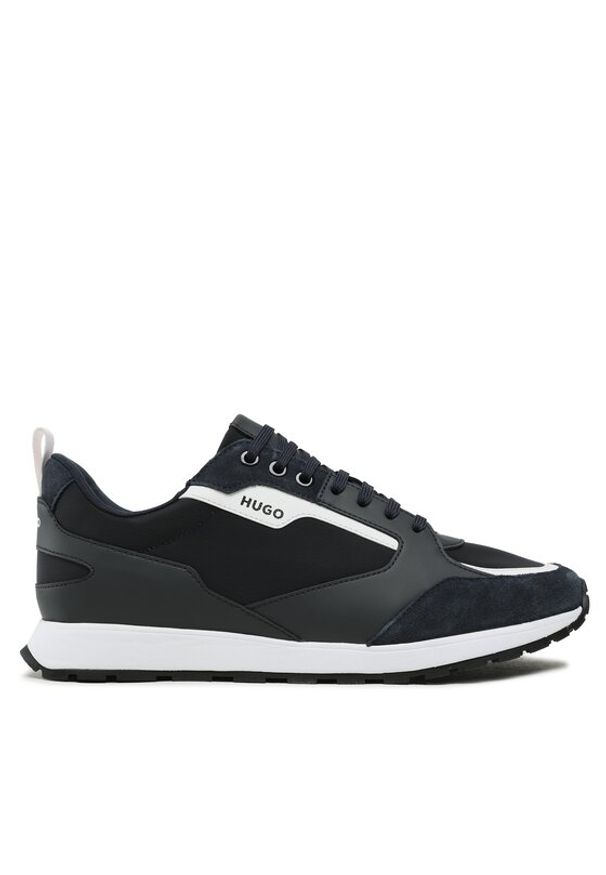 Hugo Sneakersy Icelin 50498329 Granatowy. Kolor: niebieski. Materiał: materiał