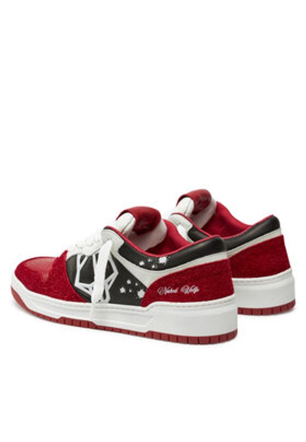 Naked Wolfe Sneakersy CM-00 Czerwony. Kolor: czerwony. Materiał: skóra