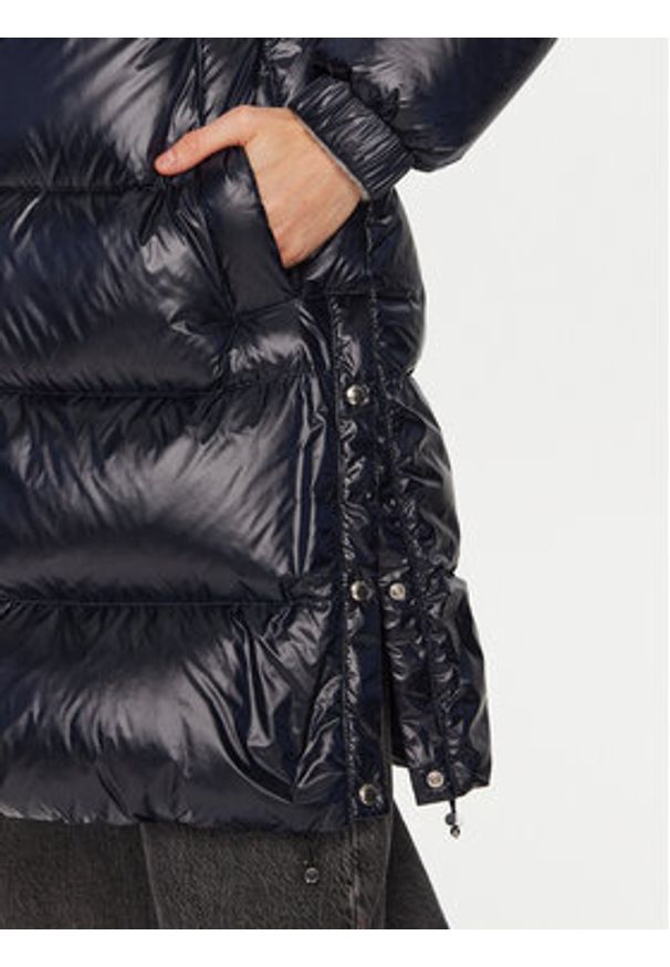 Woolrich Kurtka puchowa Aliquippa Long CFWWOU0926FRUT3085 Granatowy Regular Fit. Kolor: niebieski. Materiał: syntetyk