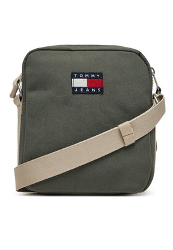 Tommy Jeans Saszetka Tjm Retro Cool Reporter AM0AM13277 Khaki. Kolor: brązowy. Materiał: materiał