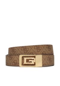 Guess Pasek Damski BW9207 P5130 Brązowy. Kolor: brązowy. Materiał: skóra