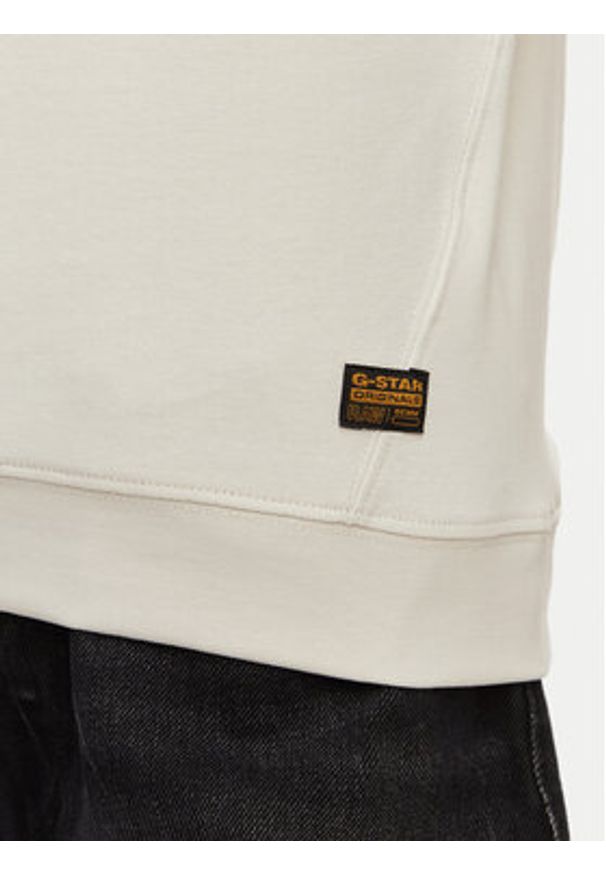 G-Star RAW - G-Star Raw T-Shirt Reglan D24512-D976 Kremowy Regular Fit. Kolor: kremowy. Materiał: bawełna