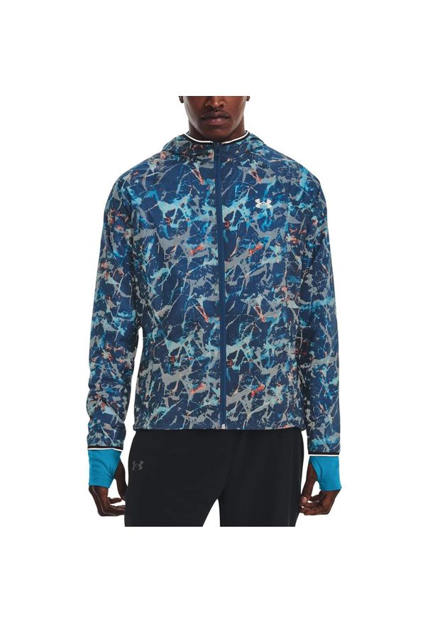 Kurtka do biegania męska Under Armour Storm Outrun Cold. Kolor: niebieski