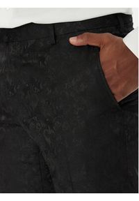 Karl Lagerfeld - KARL LAGERFELD Marynarka 155200 553038 Czarny Slim Fit. Typ kołnierza: dekolt w karo. Kolor: czarny. Materiał: syntetyk