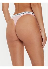 TOMMY HILFIGER - Tommy Hilfiger Stringi UW0UW05616 Różowy. Kolor: różowy. Materiał: bawełna
