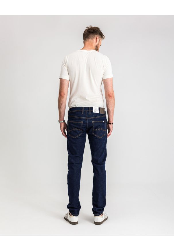 Męskie Spodnie Jeansowe Mustang Style Oregon Tapered Denim Blue 1017123 5000 901