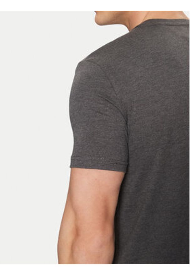 Tommy Jeans T-Shirt Jaspe DM0DM20363 Szary Slim Fit. Kolor: szary. Materiał: syntetyk, bawełna
