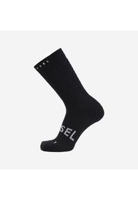VAN RYSEL - Skarpety rowerowe Van Rysel 900 zimowe. Kolor: czarny. Materiał: poliester, wełna, poliamid, elastan. Technologia: Primaloft. Sport: kolarstwo #1
