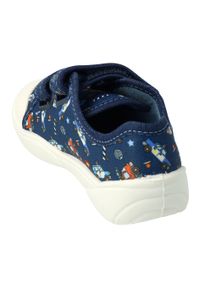Befado obuwie dziecięce 907P142 niebieskie. Kolor: niebieski. Materiał: materiał, bawełna. Sezon: lato #3