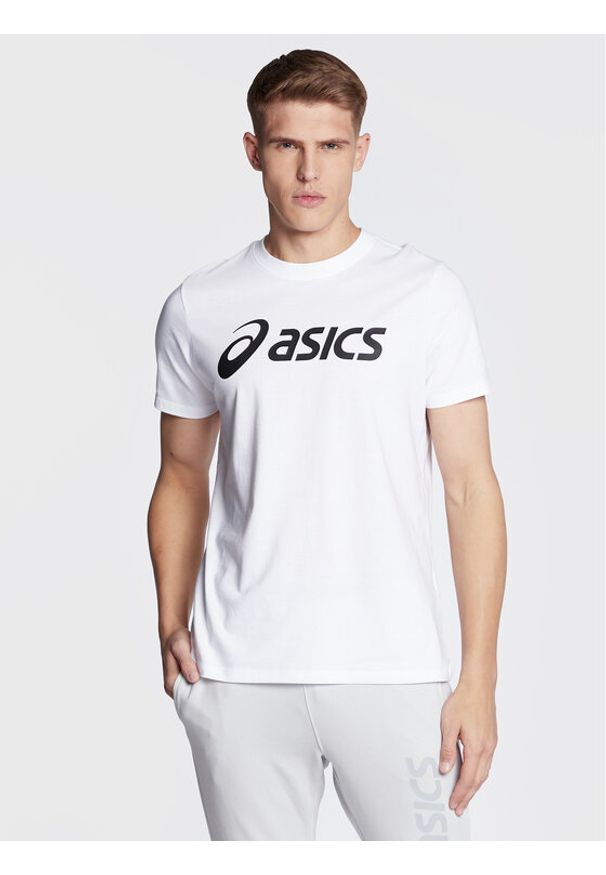 Asics T-Shirt Big Logo 2031A978 Biały Regular Fit. Kolor: biały. Materiał: syntetyk, bawełna