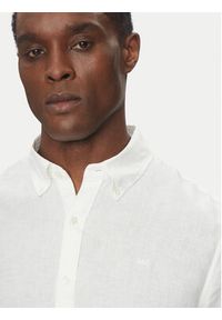 Michael Kors Koszula CS4400H4YT Biały Relaxed Fit. Kolor: biały. Materiał: len #4