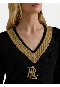 Lauren Ralph Lauren - LAUREN RALPH LAUREN Sweter 200979666001 Czarny Relaxed Fit. Kolor: czarny. Materiał: bawełna #5