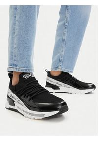 Versace Jeans Couture Sneakersy 80VA3SA8 Czarny. Kolor: czarny. Materiał: materiał #3