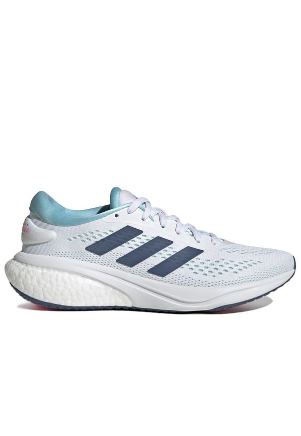 Adidas - Buty adidas Supernova 2 Running GW9100 - białe. Okazja: na co dzień, na spacer. Zapięcie: pasek. Kolor: biały. Materiał: guma. Szerokość cholewki: normalna. Sport: bieganie