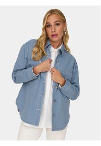 only - ONLY Koszula Merle 15312897 Niebieski Loose Fit. Kolor: niebieski. Materiał: bawełna, syntetyk