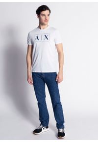 Koszulka męska biała Armani Exchange 3LZTBT ZJA5Z 1100. Kolor: biały #2