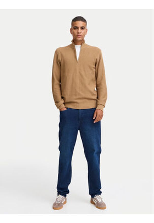 Blend Sweter 20718078 Beżowy Regular Fit. Kolor: beżowy. Materiał: bawełna