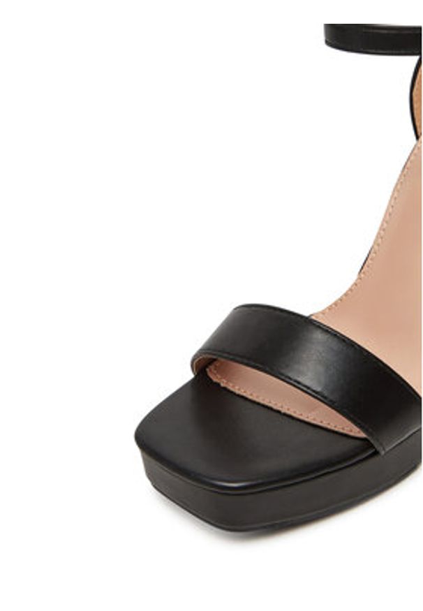 DeeZee Sandały LE601-19 Czarny. Kolor: czarny. Materiał: materiał, syntetyk