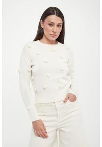 Marella - Sweter damski z różami Euforico MARELLA MONOCHROME. Kolor: różowy #1