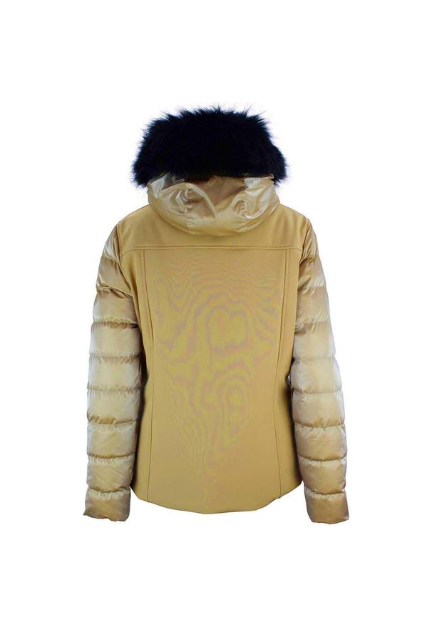 PEAK MOUNTAIN - Damska kurtka narciarska Peak Mountain Altus. Kolor: wielokolorowy, brązowy, żółty. Sezon: zima. Sport: narciarstwo