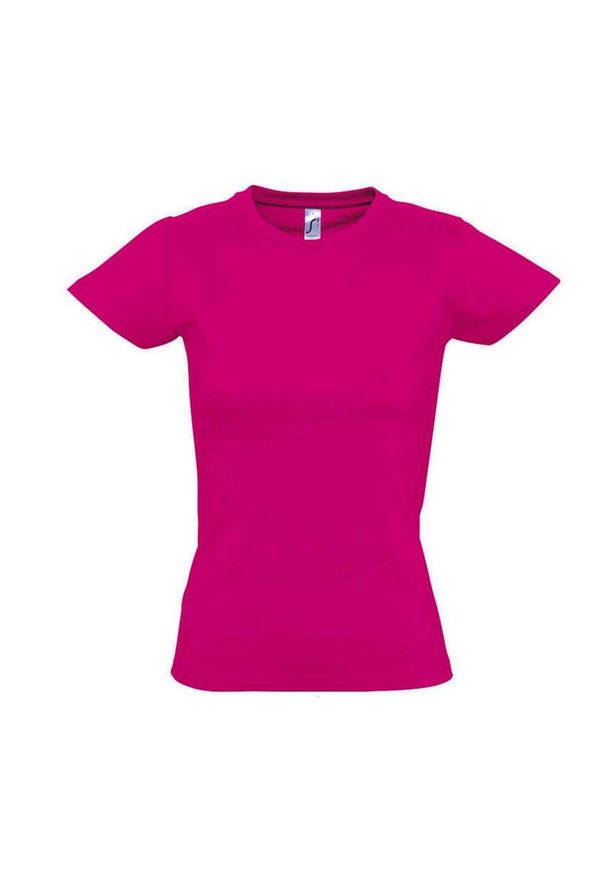 SOL'S - Koszulka Imperial Dla Kobiet. Kolor: różowy. Sport: turystyka piesza