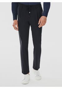 Pako Lorente - PAKO LORENTE – Spodnie garniturowe w kolorze granatowym. Kolor: niebieski. Materiał: elastan, poliamid. Wzór: gładki #1