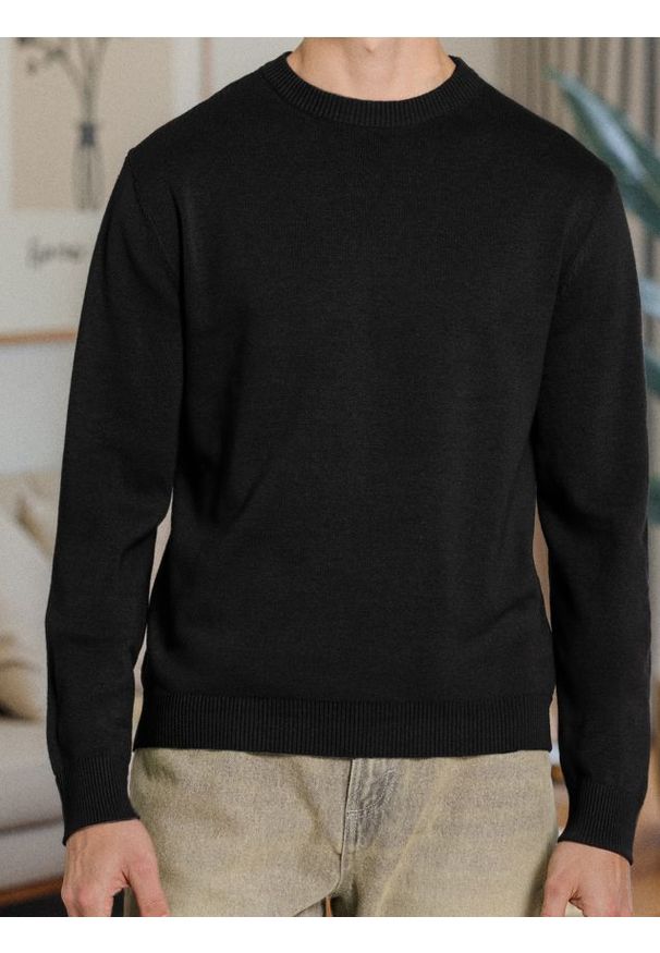 Sinsay - Sweter z długim rękawem - czarny. Kolor: czarny. Długość rękawa: długi rękaw. Długość: długie