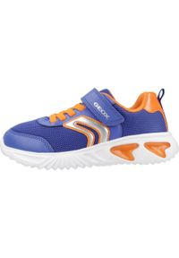 Geox - Kapcie GEOX J ASSISTER BOY Niebieski. Okazja: na co dzień. Kolor: niebieski. Materiał: tkanina