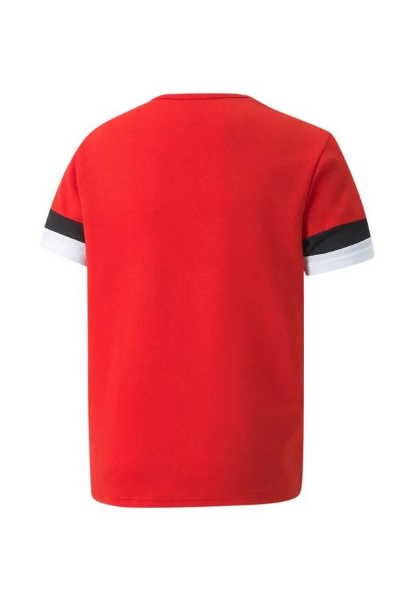 Koszulka piłkarska dla dzieci Puma teamRISE Jersey Jr. Kolor: czerwony, wielokolorowy, czarny. Materiał: jersey. Sport: piłka nożna