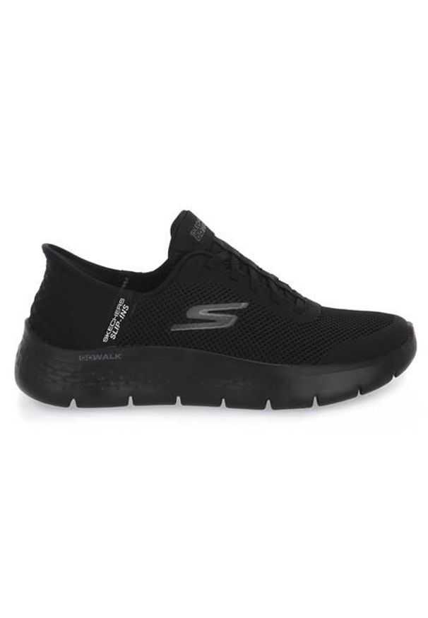 skechers - Buty do chodzenia damskie Skechers 124836BBK. Kolor: czarny. Materiał: materiał, syntetyk. Szerokość cholewki: normalna. Styl: sportowy