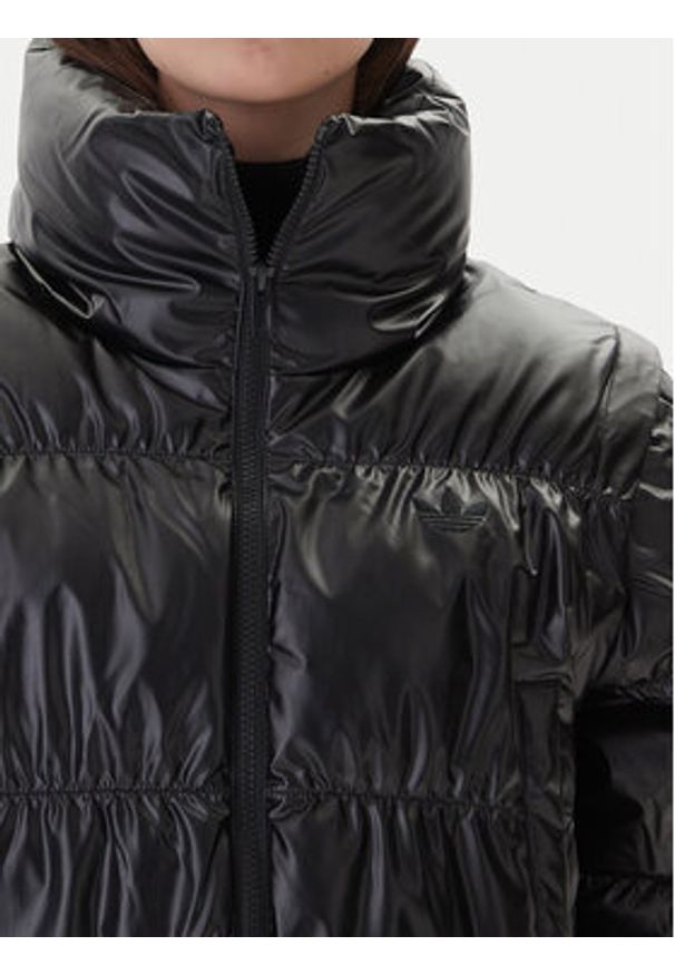 Adidas - adidas Kurtka zimowa Essentials Glossy 2-In-1 JX2988 Czarny Loose Fit. Kolor: czarny. Materiał: syntetyk. Sezon: zima