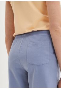 bonprix - Bermudy dresowe z czystej bawełny. Kolor: niebieski. Materiał: bawełna, dresówka