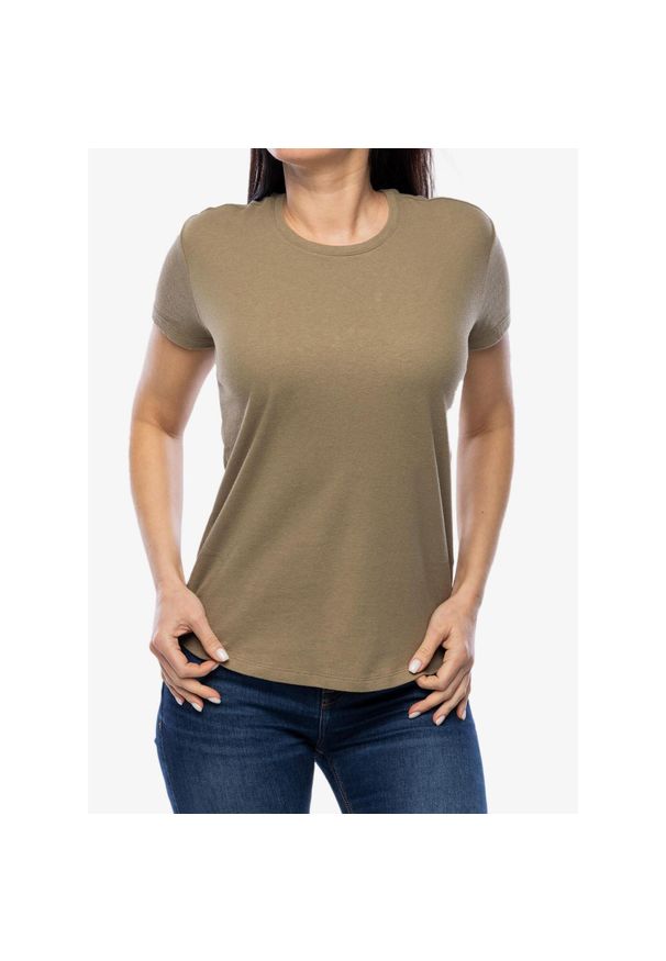 ROYAL ROBBINS - Koszulka bawełniana damska Royal Robbins Basecamp Tee. Kolor: zielony. Materiał: bawełna